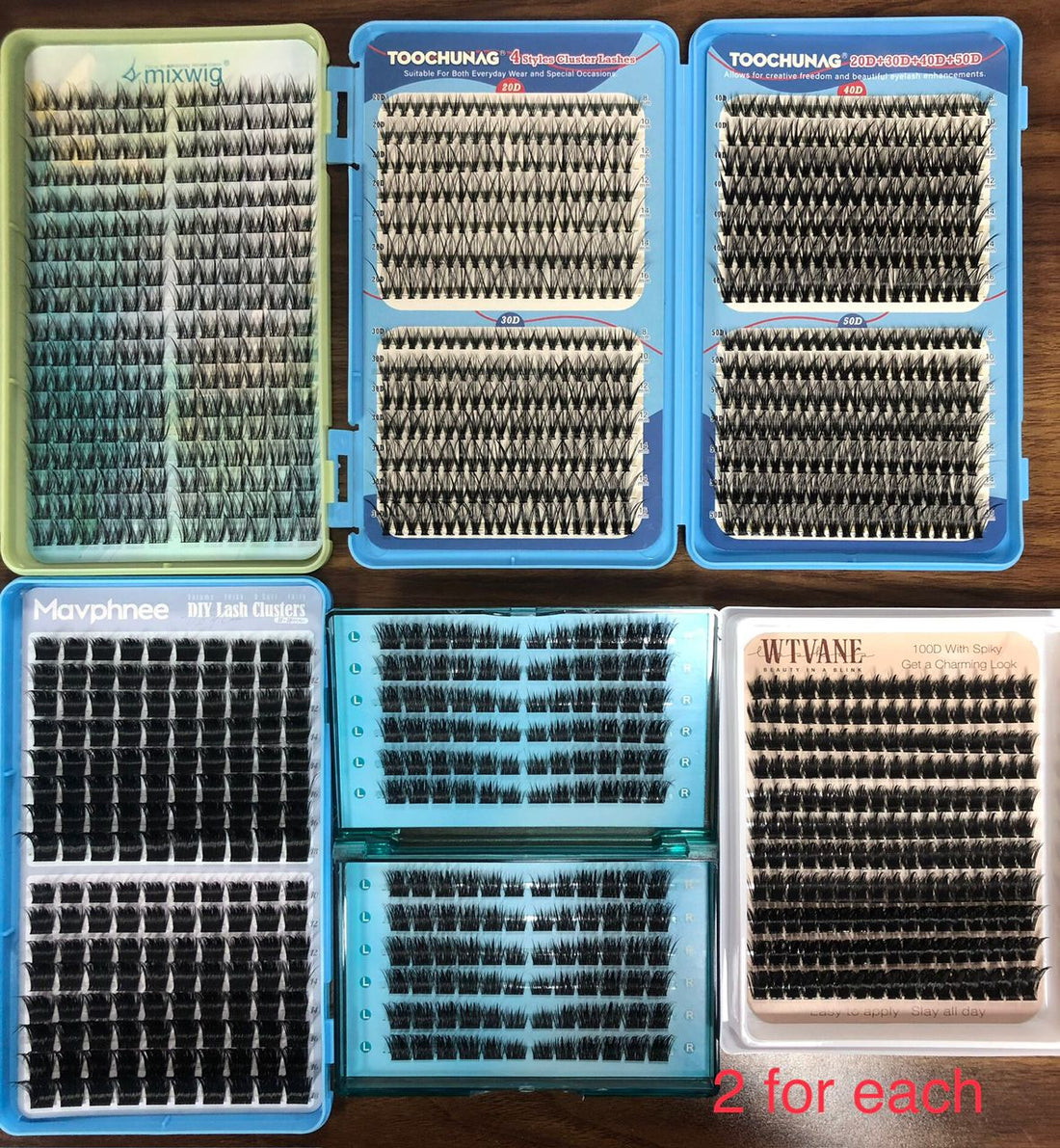 42 packs of lashes + 24 bond & seal