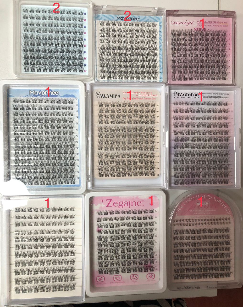 24 packs of lashes