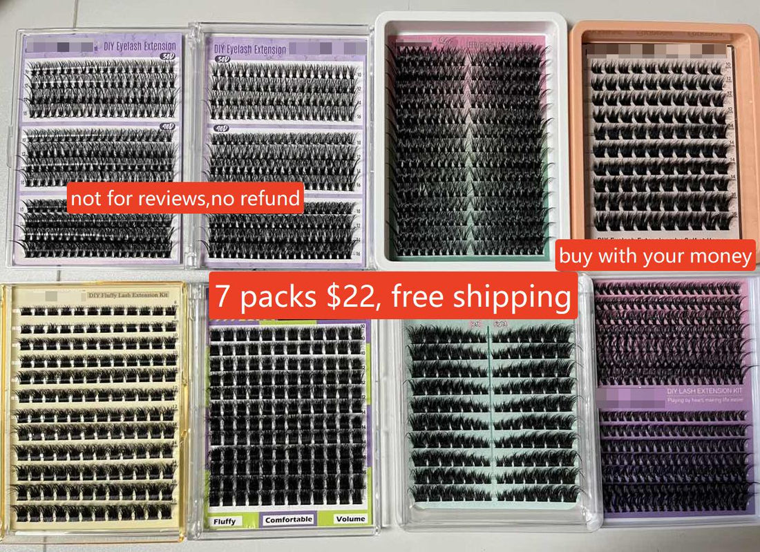 7 packs lashes