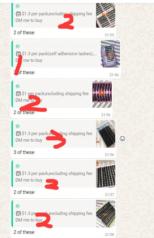 32.70$ for 14 packs lashes