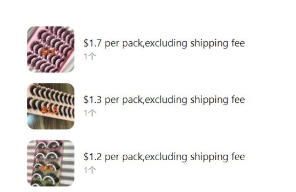 $14.10 for 5 packs lashes