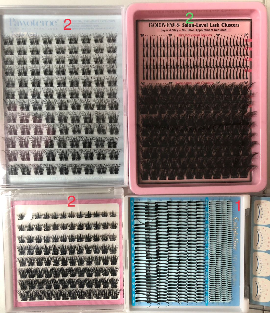 29 packs of lashes