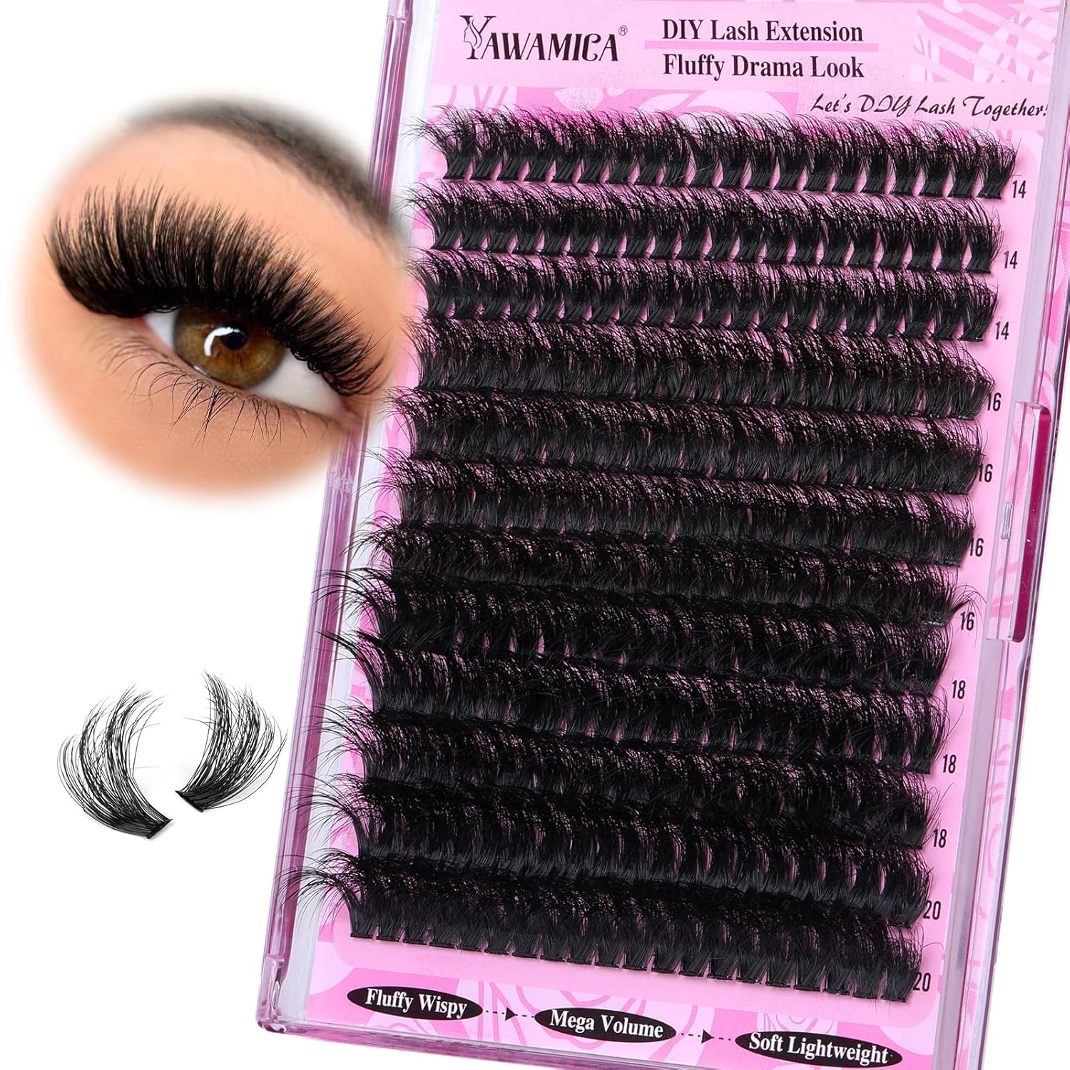 30 packs of customized lashes (21-180B)