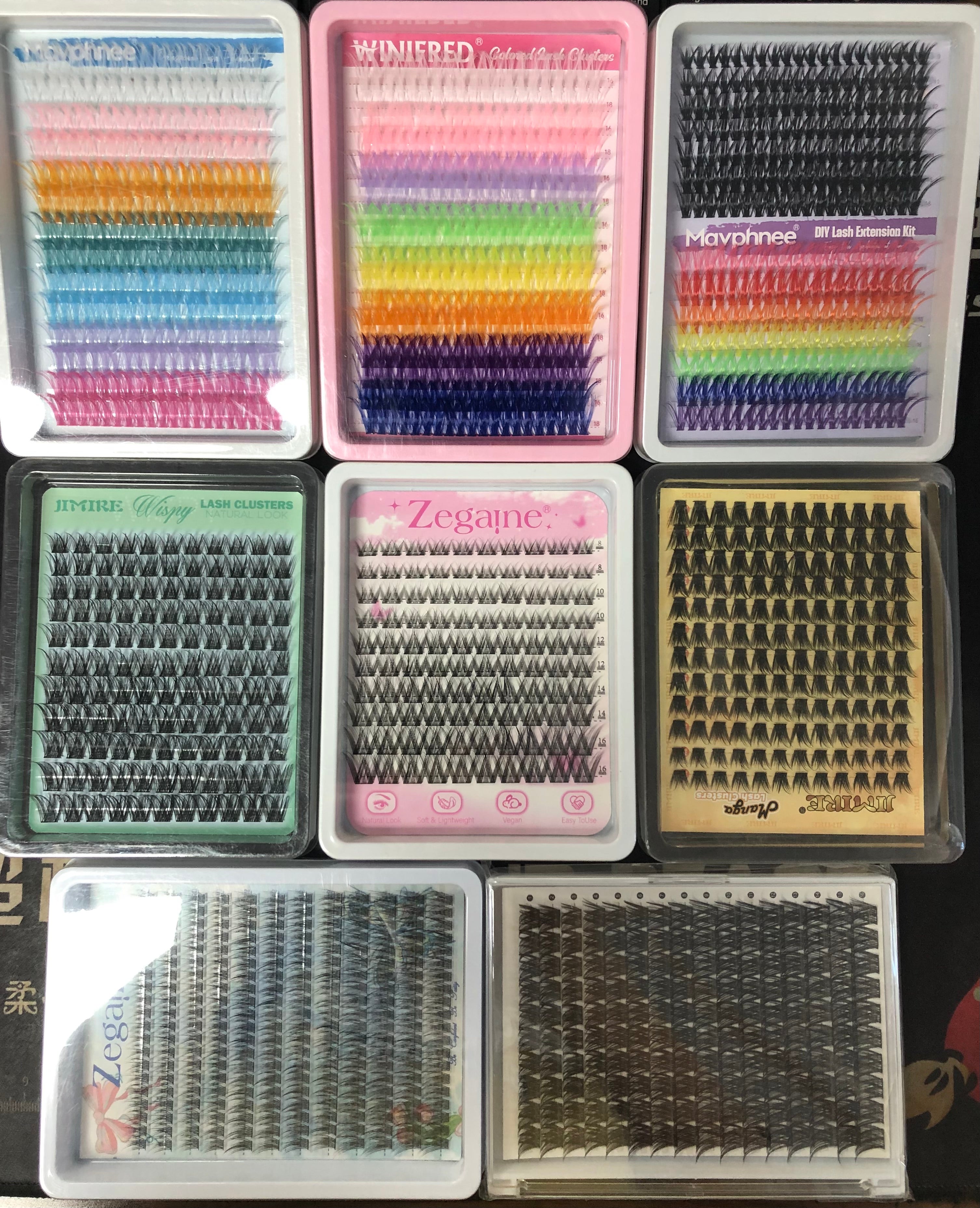 106 packs of lashes + 40 bond & seal + 40 tweezers