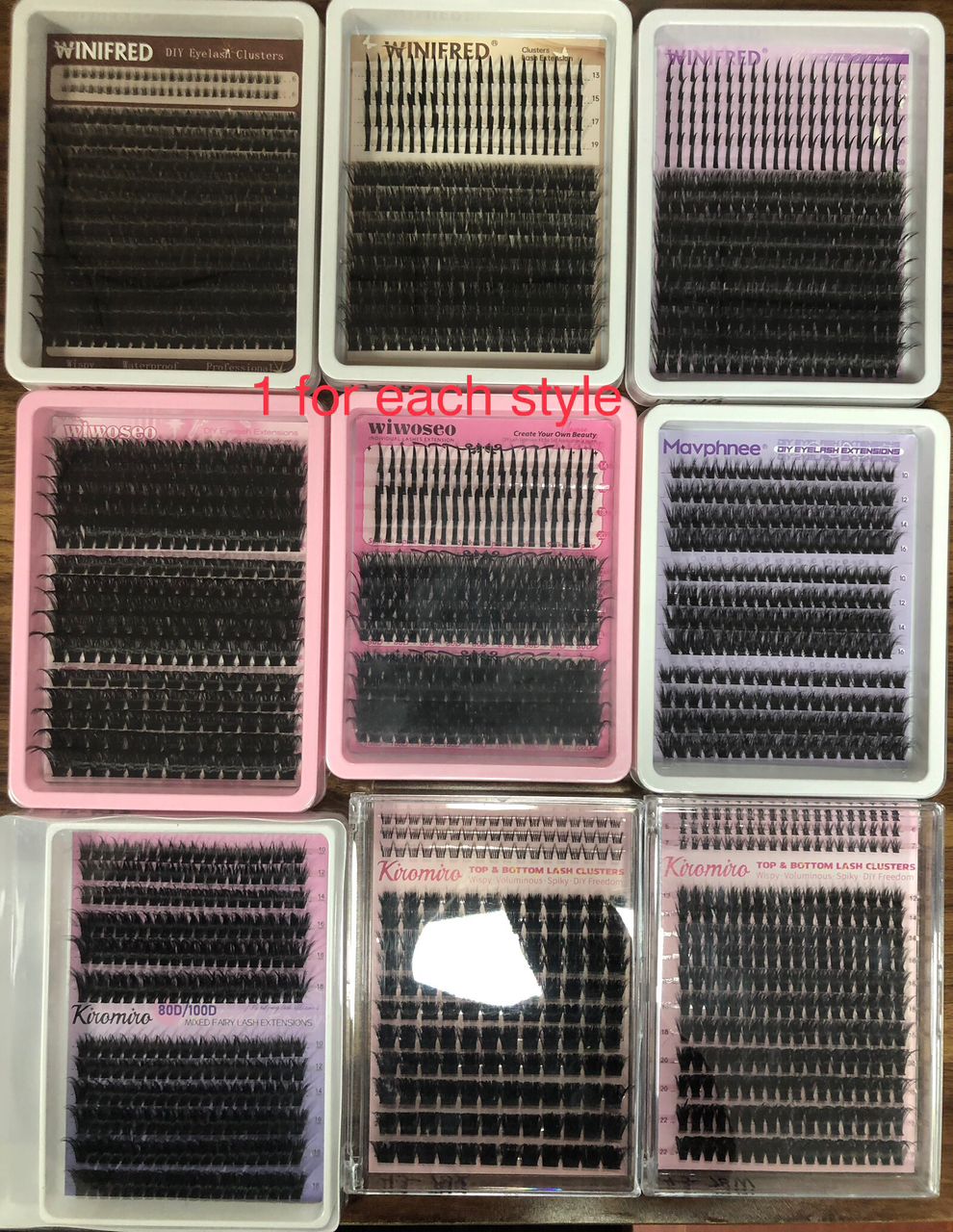 46 packs of lashes