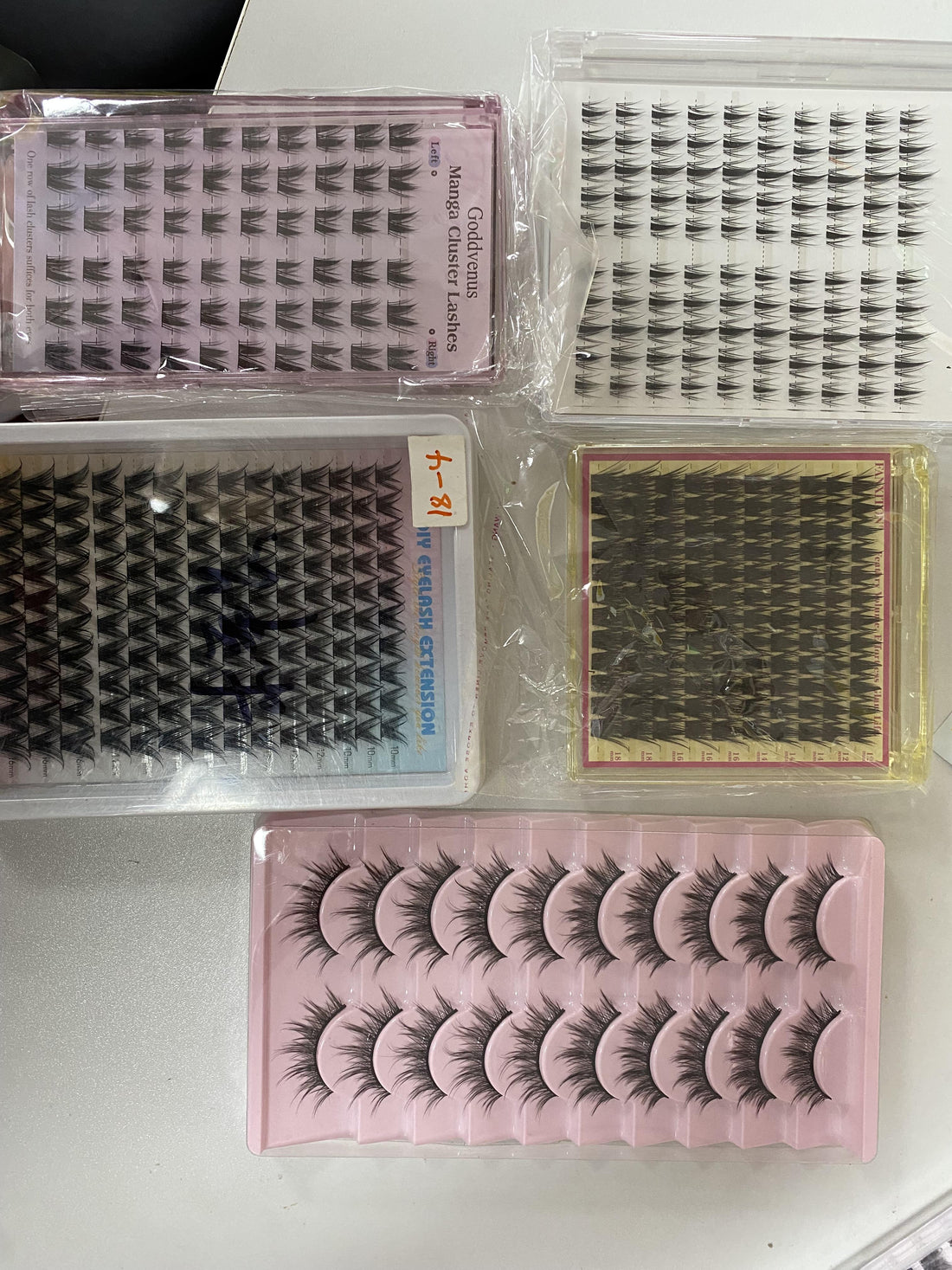 18.99$ for 5 packs lashes