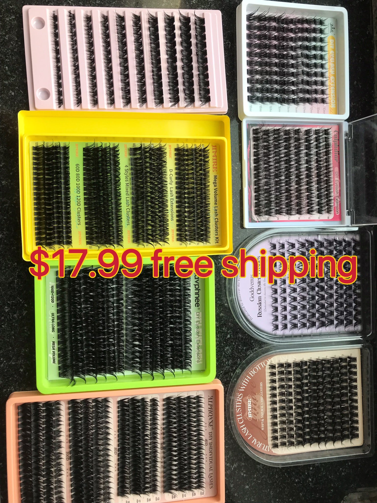 $17.99 for 8 packs lashes