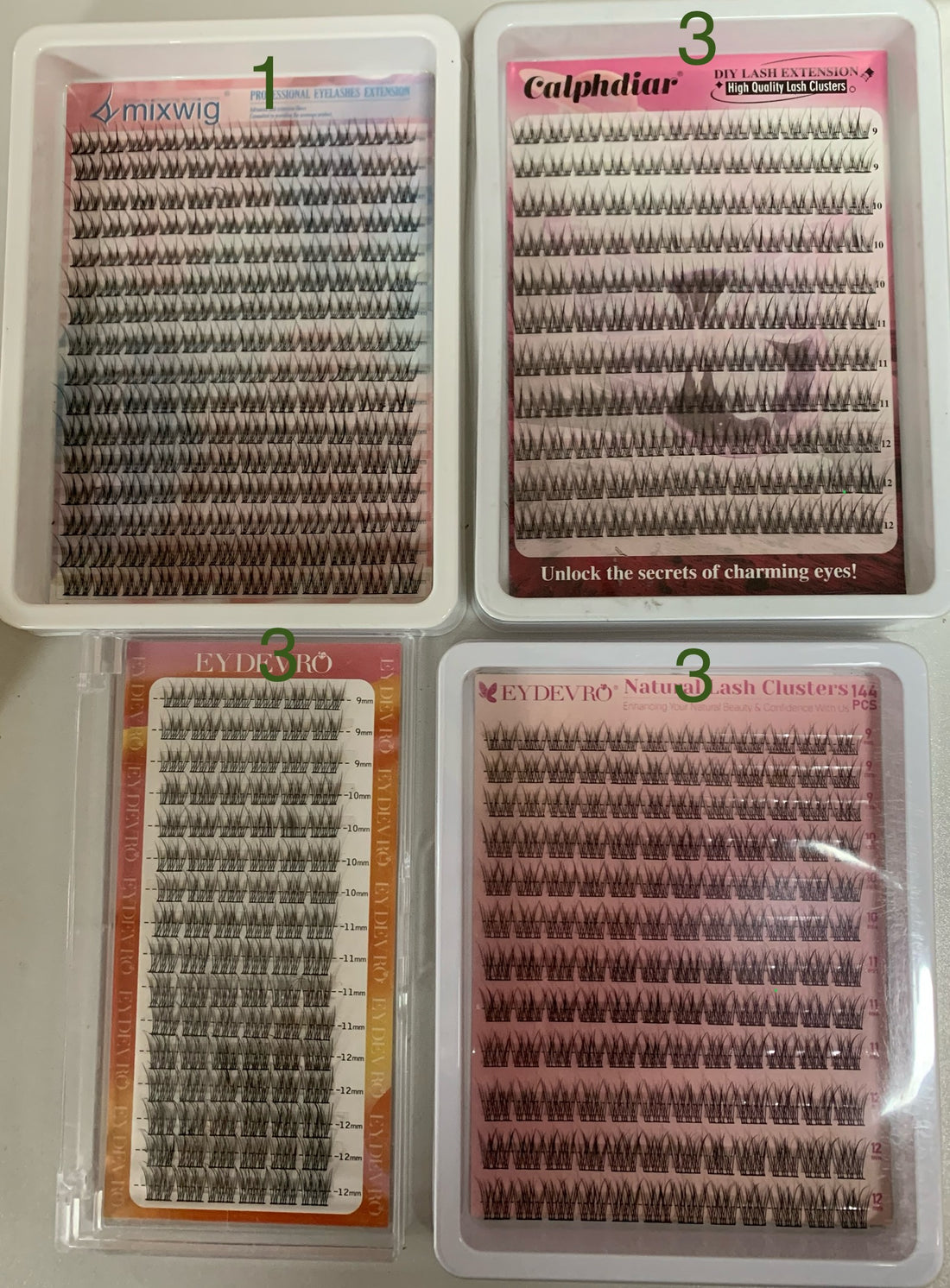 10 packs of lashes