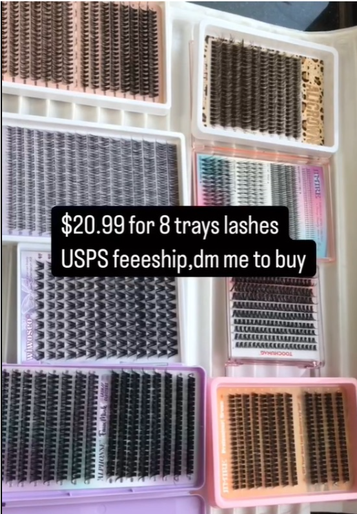 $39 for 2 bags lashes (total 16 trays lashes)