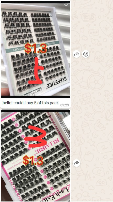 $29.40 for 8 packs lashes