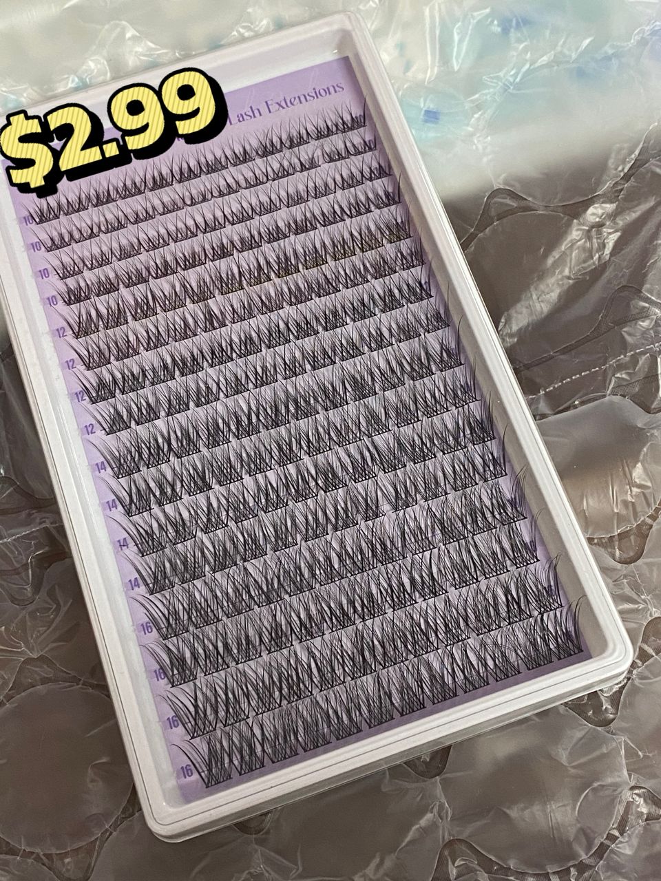 3 packs of lashes