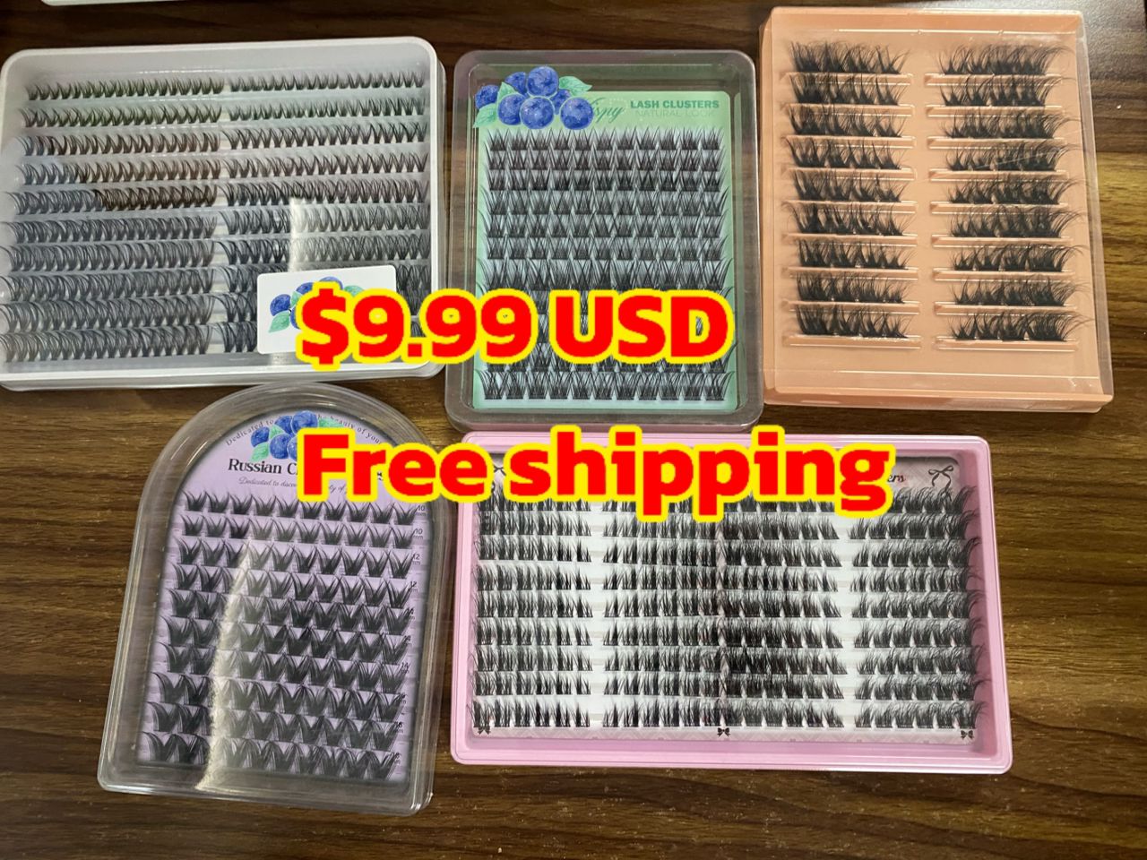 13 packs of lashes