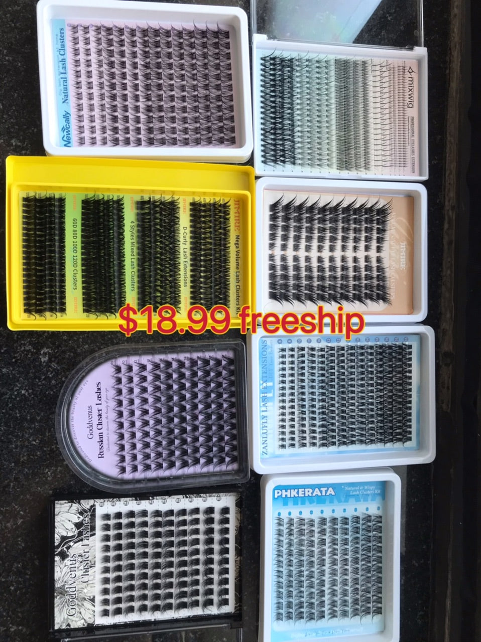 $18.99 for 8 packs lashes