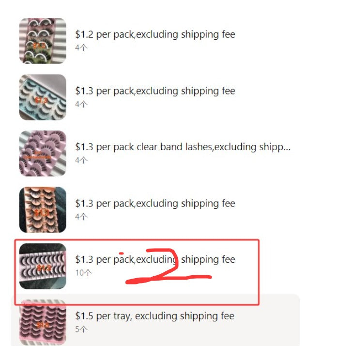 $49.50 for 24 packs lashes