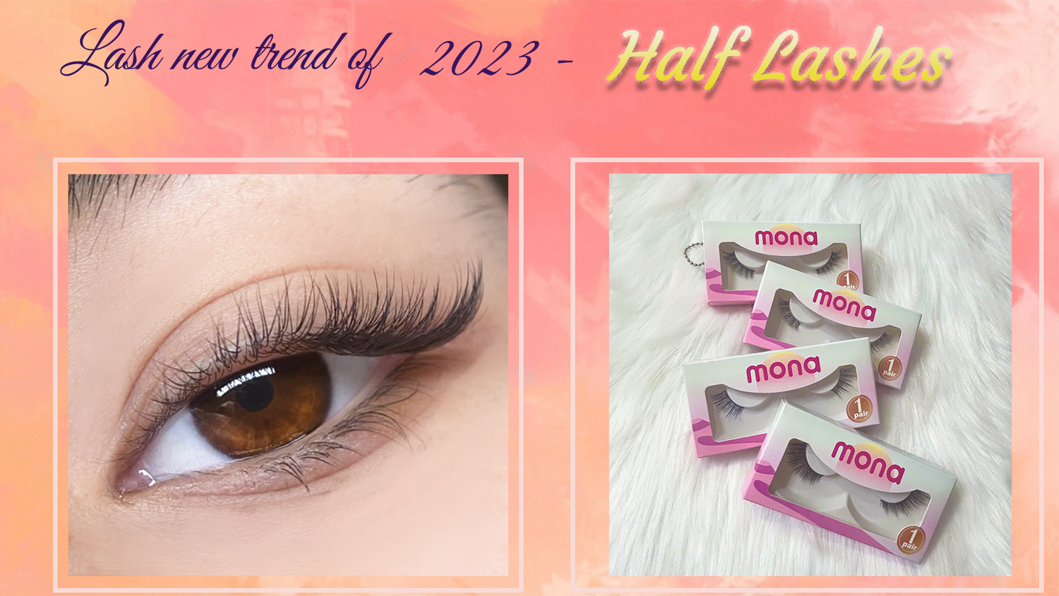 Lash new trend of 2023 - Half Lashes