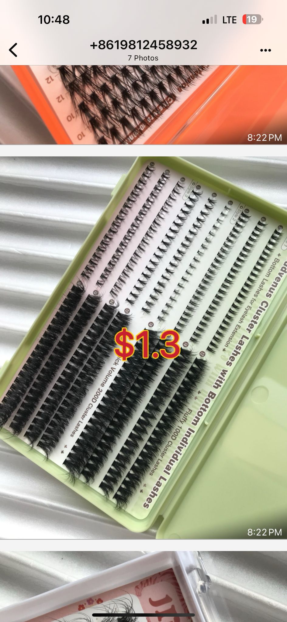 $6.80 for 1 tray lashes
