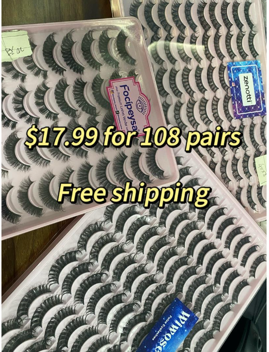 $17.99 USD for 108 pairs+ $13.59 USD