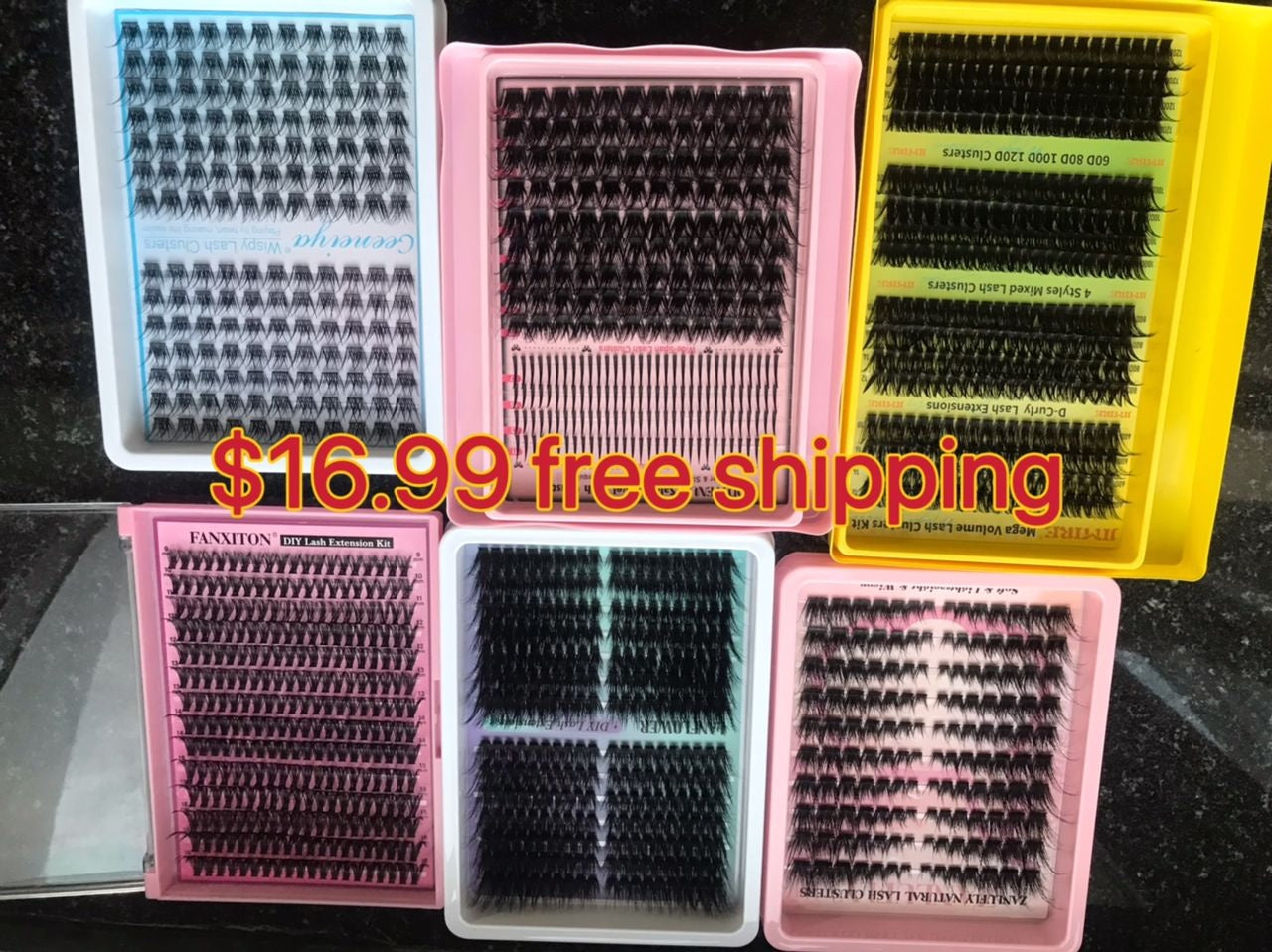16.99 for 6 packs of lashes