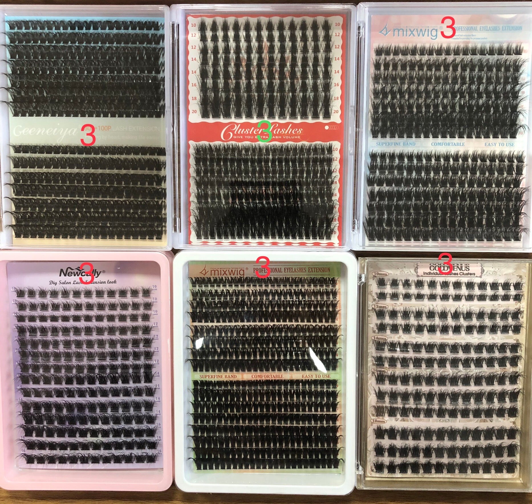 58 packs of lashes