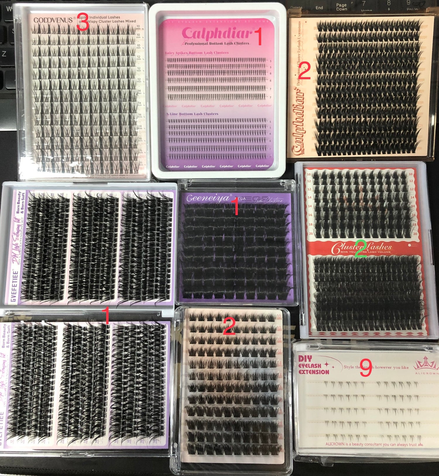 60 packs of lashes + 10 remover