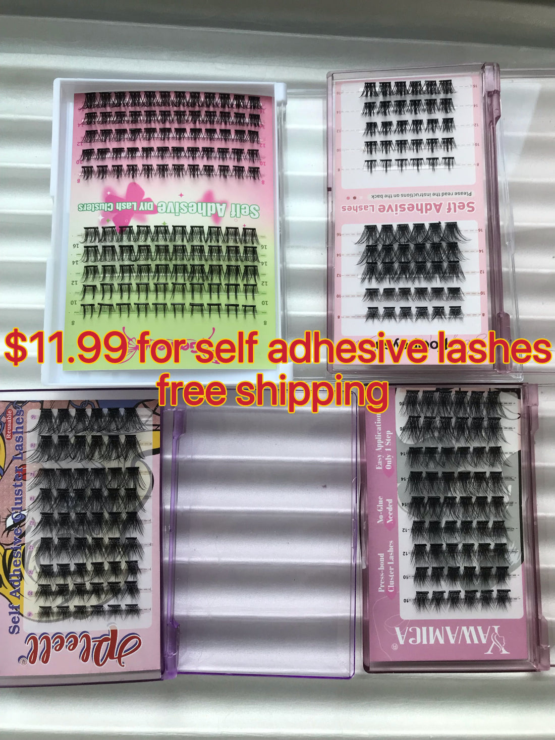 $11.99 for 4 packs of lashes