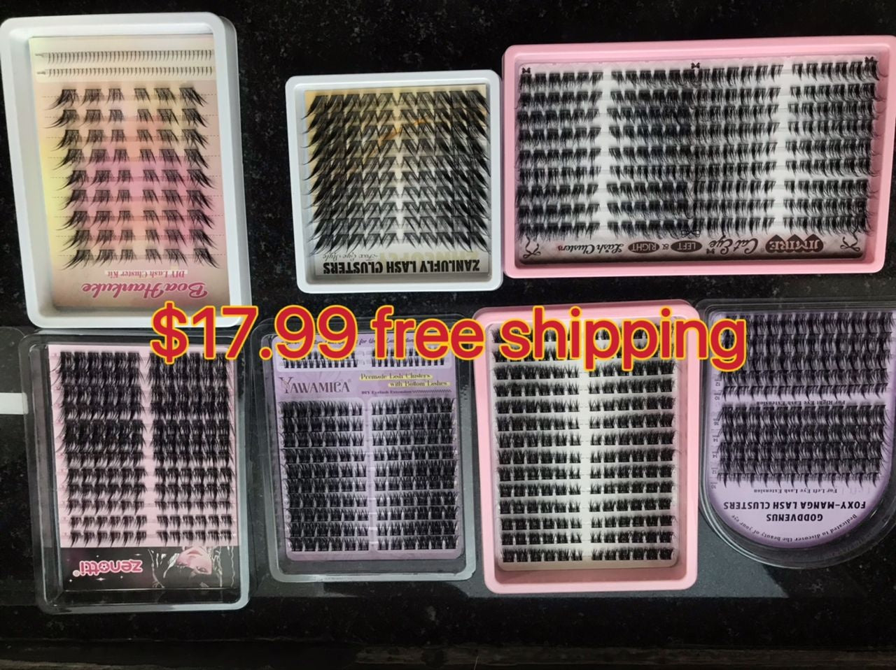 $17.99 for 7 packs of lashes