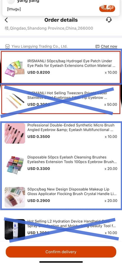 DHL shipping fee for products