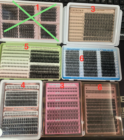 57 packs of lashes
