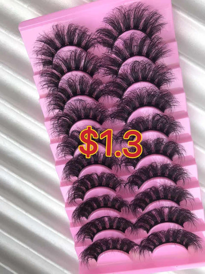 3 packs of lashes