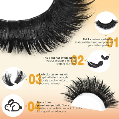 20 packs 3-150D(only lashes no glue)