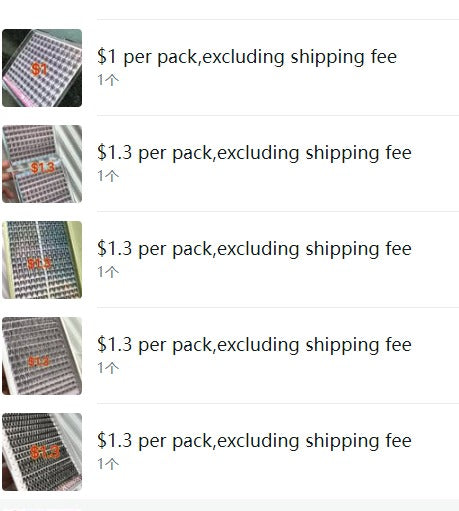 $16.20 for 5 trays lashes