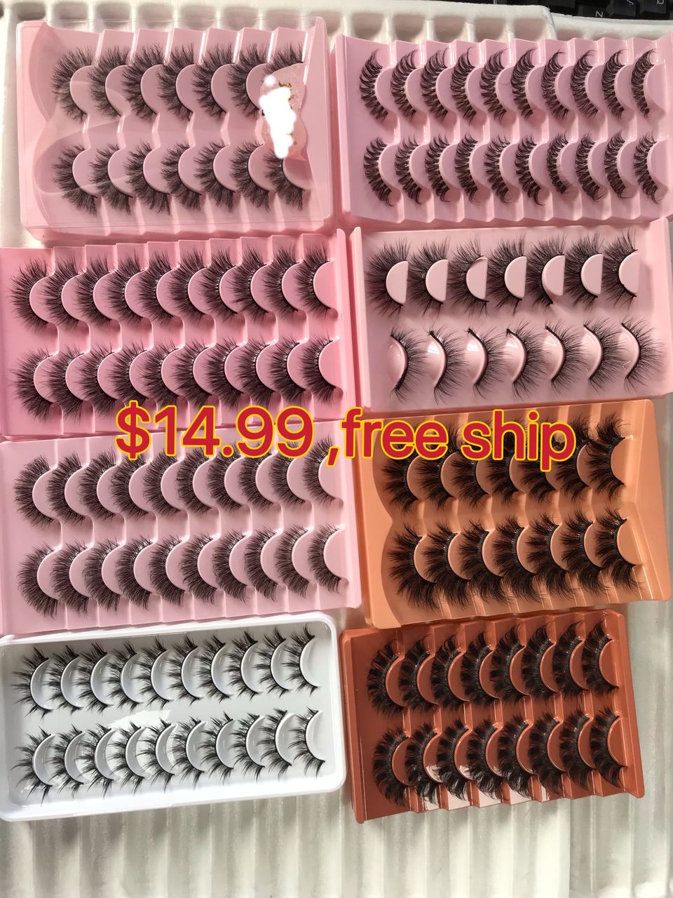 $14.99 for 8 packs of lashes