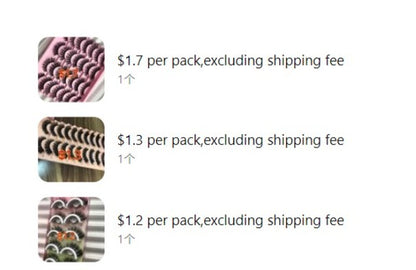 $14.10  for 5 packs lashes