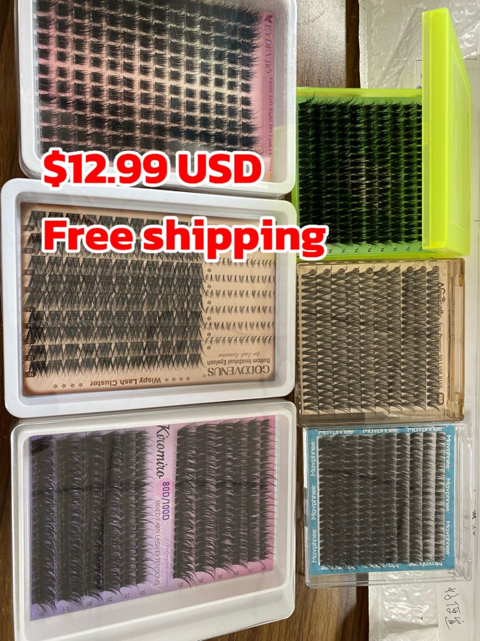 $12.99 for 6 packs of lashes