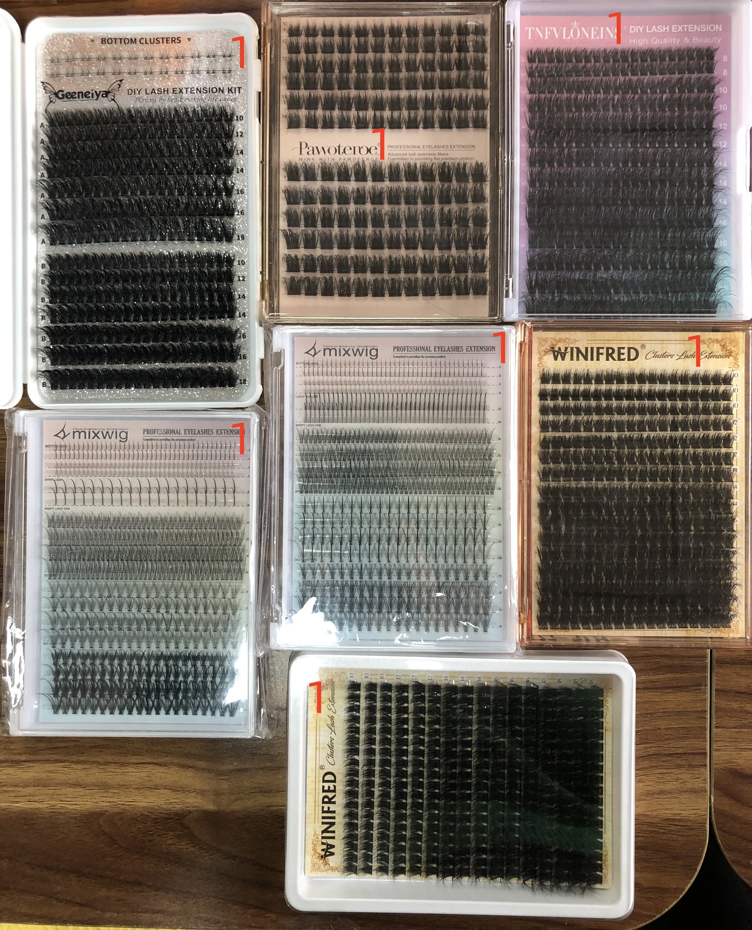 58 packs of lashes