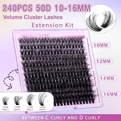 4 packs 17-69D（only lashes）