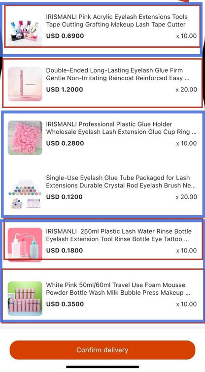 DHL shipping fee for products