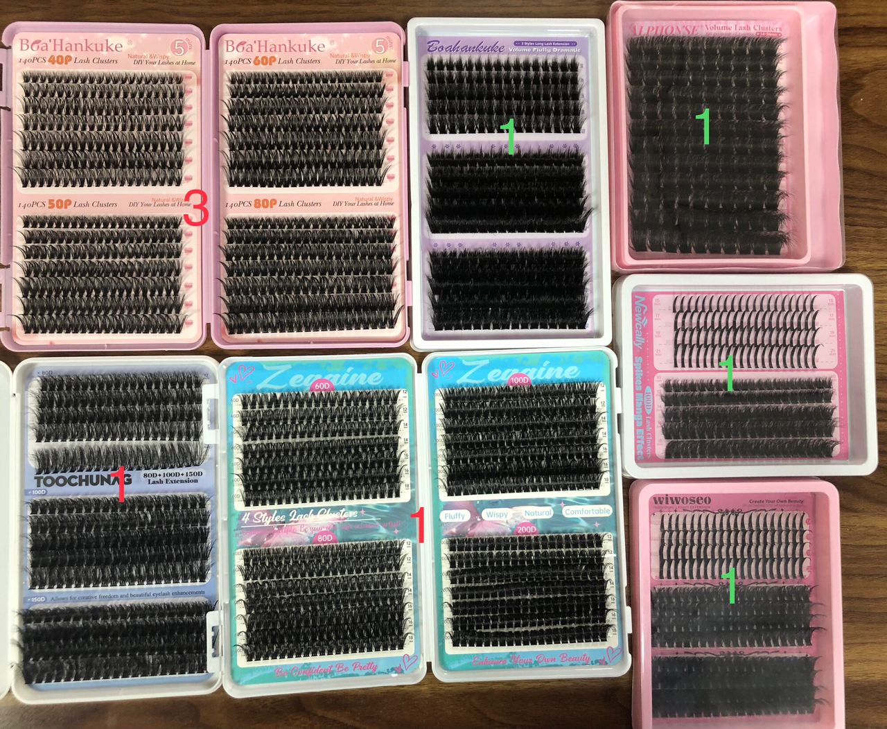 20 packs of lashes