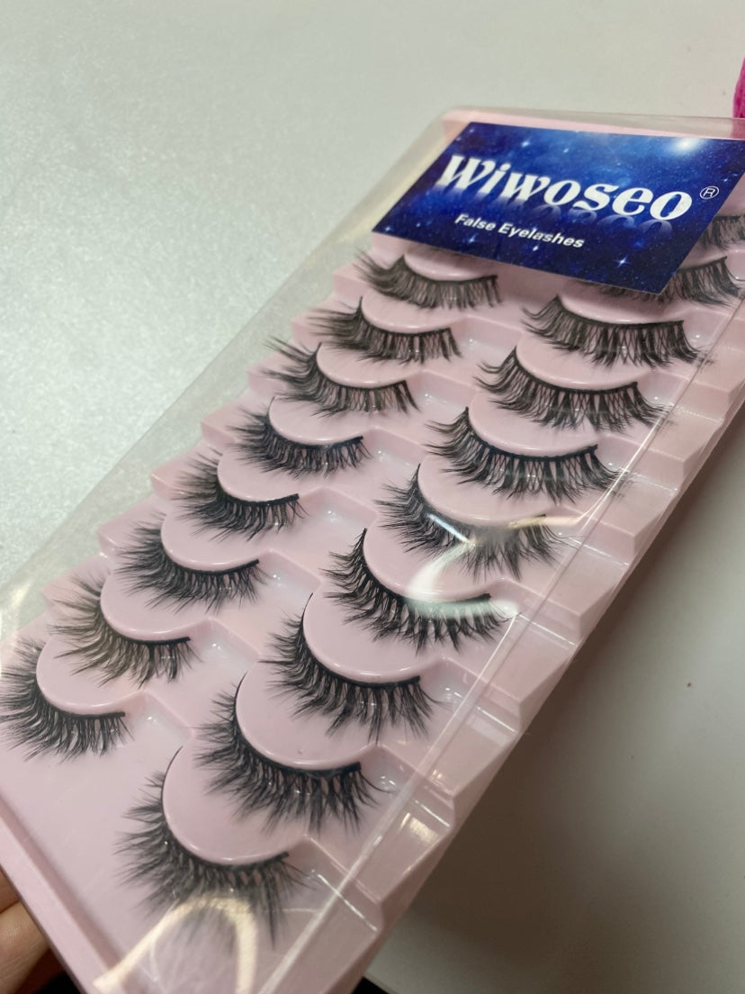 3 packs L curl lashes