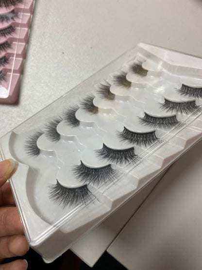 3 packs L curl lashes
