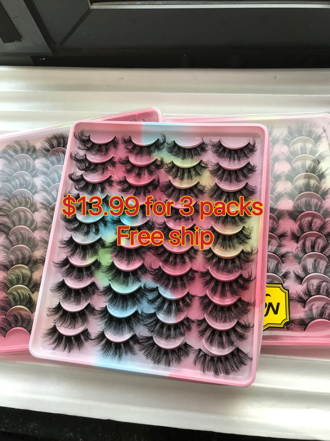 $13.99 for 3 tarys lashes