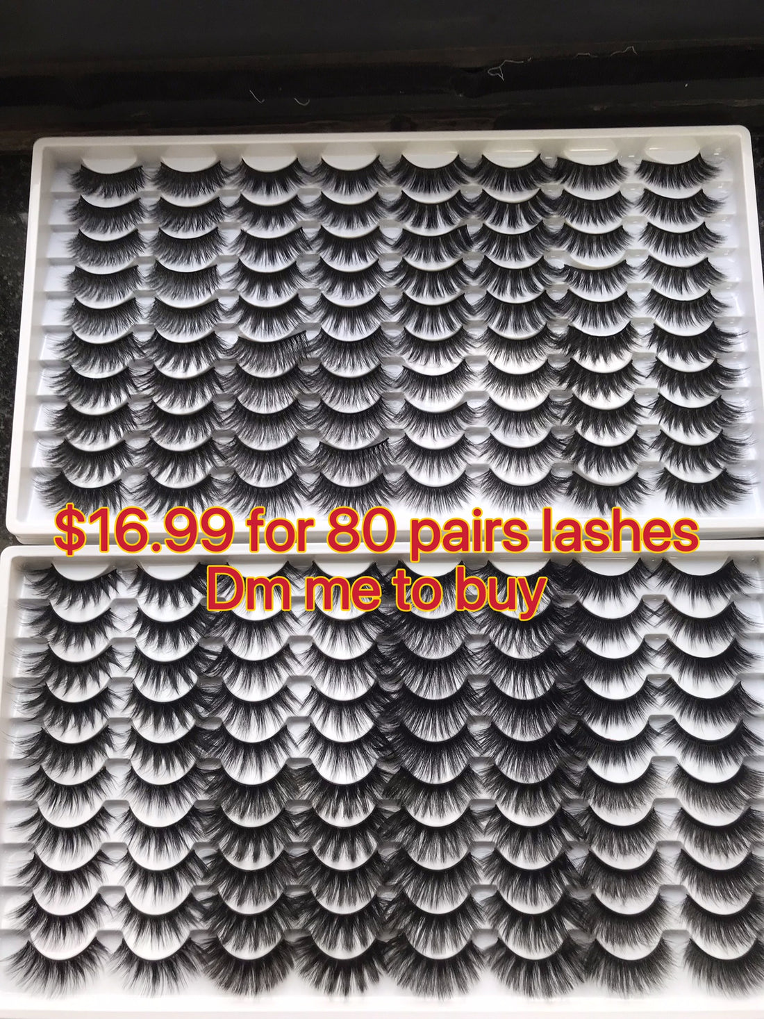 $16.99 for 80 pairs lashes