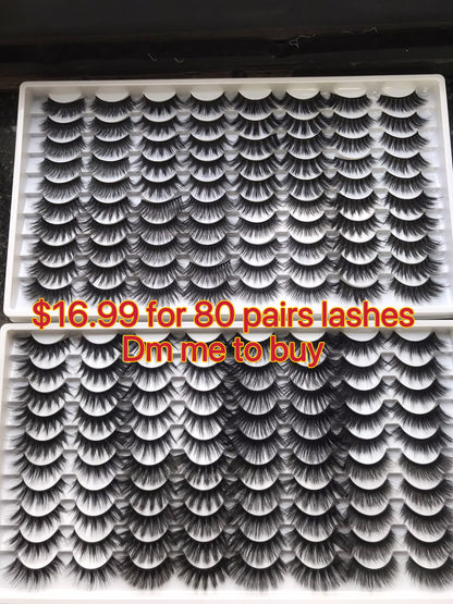 $16.99 for 80 pairs lashes