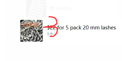 $39.15 for 20 trays lashes