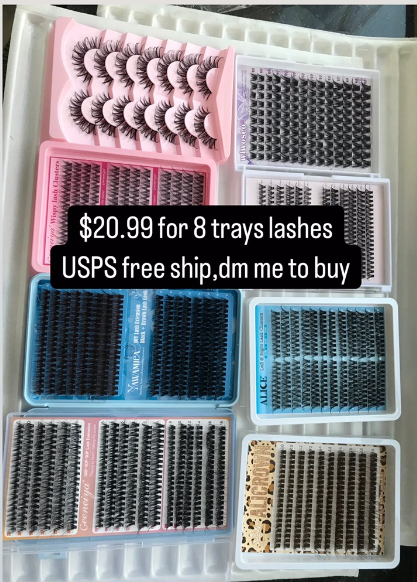 $20.99 for 8 trays lashes
