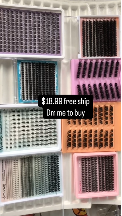$18.99 for 8 trays lashes