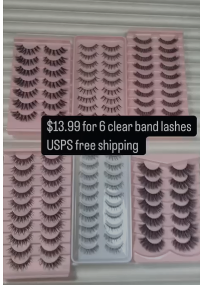 $13.99 for 6 packs lashes