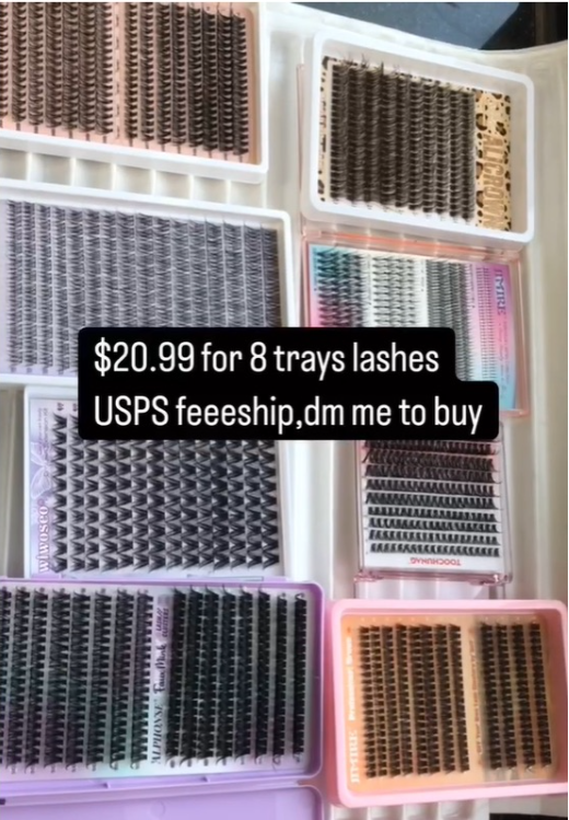 $20.99 for 8 trays lashes