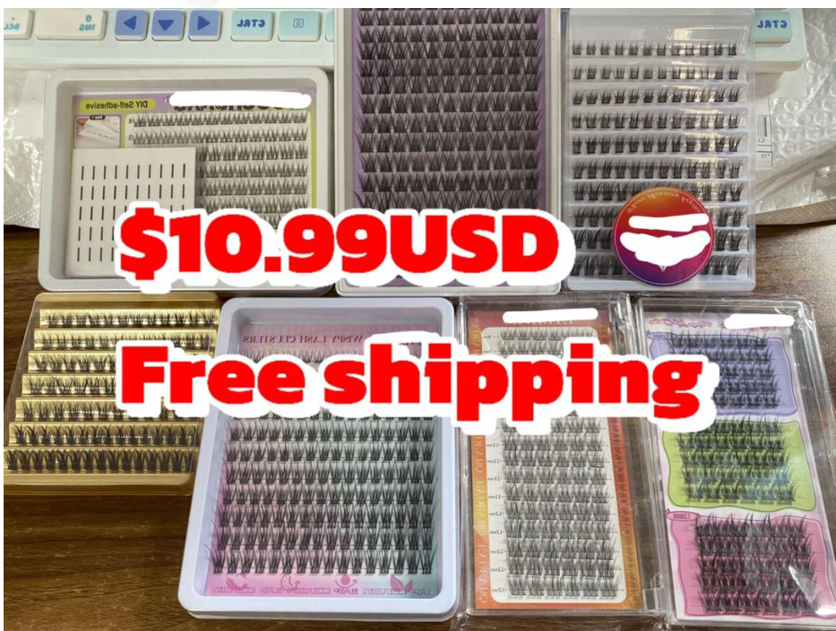 $10.99 for 7 packs lashes