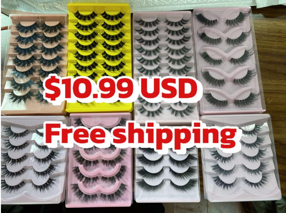 $10.99 for 8 packs lashes